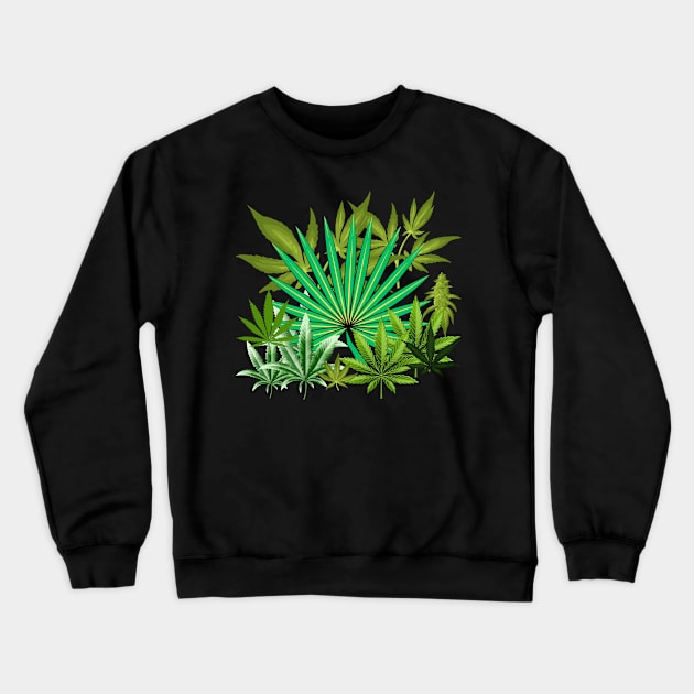 420 FLOWER LEAF DESIGN Crewneck Sweatshirt by The C.O.B. Store